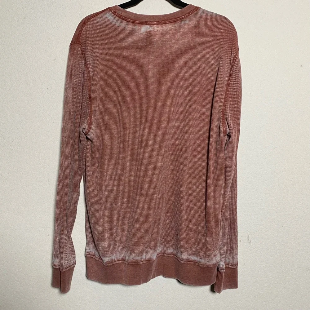 Wrangler Premium Quality Waffle Knit Long Sleeve Mens Large Faded Rustic Thermal